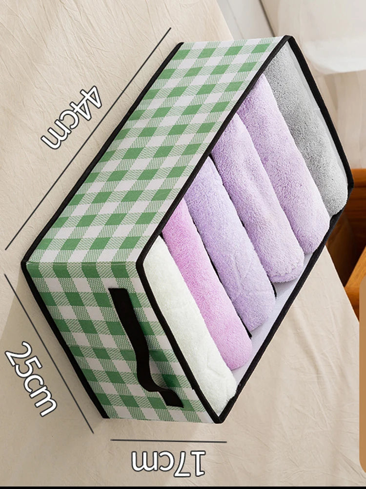 Foldable Wardrobe Closet Bedroom Storage Clothes Sock Bra Pants Organizer Underwear Box Stackable Drawers For Cabinet Save Space