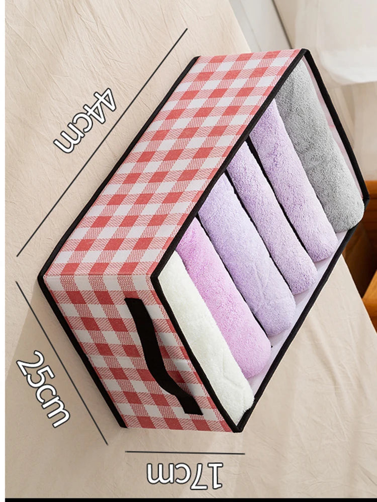 Foldable Wardrobe Closet Bedroom Storage Clothes Sock Bra Pants Organizer Underwear Box Stackable Drawers For Cabinet Save Space