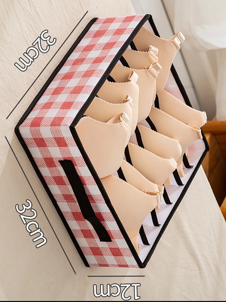 Foldable Wardrobe Closet Bedroom Storage Clothes Sock Bra Pants Organizer Underwear Box Stackable Drawers For Cabinet Save Space