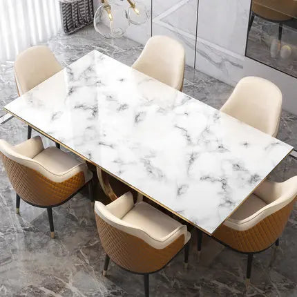 New Arrive Geometric Marble Elk PVC Waterproof Table Cloth Oil Table Cover Glass Soft Cloth Dining Table Mat Home Protection