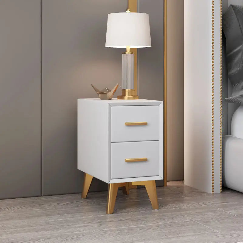 Bedside Table Modern Minimalist Ultra-narrow Light Luxury Simple Free Installation Bedroom Mini Furniture Small Shelf Cabinet