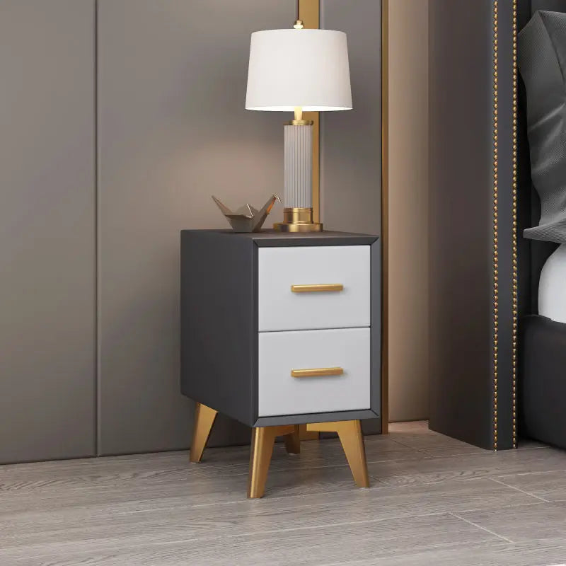 Bedside Table Modern Minimalist Ultra-narrow Light Luxury Simple Free Installation Bedroom Mini Furniture Small Shelf Cabinet