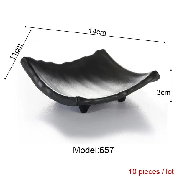 Imitation Porcelain Dinnerware Dinner Plates Tapas Dish With Hot Pot Restaurant A5 Melamine Dish Melamine Tableware