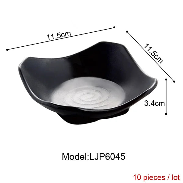 Imitation Porcelain Dinnerware Dinner Plates Tapas Dish With Hot Pot Restaurant A5 Melamine Dish Melamine Tableware
