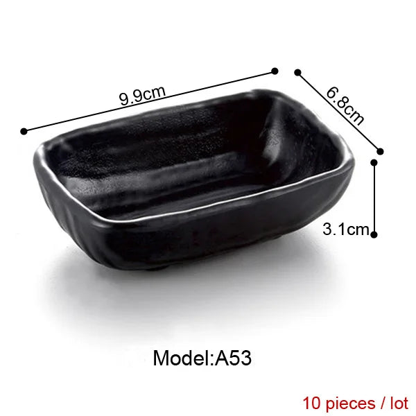 Imitation Porcelain Dinnerware Dinner Plates Tapas Dish With Hot Pot Restaurant A5 Melamine Dish Melamine Tableware