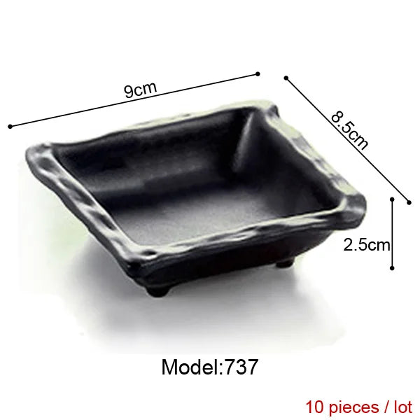 Imitation Porcelain Dinnerware Dinner Plates Tapas Dish With Hot Pot Restaurant A5 Melamine Dish Melamine Tableware