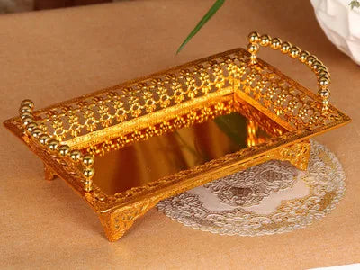 Special offer shipping high-end European fruit plate hotel supplies KTV Home Furnishing gold silver size fruit compote