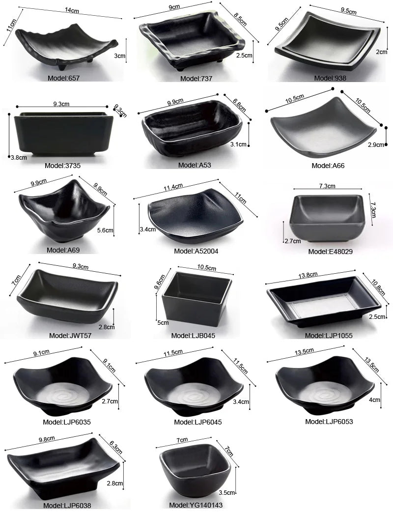 Imitation Porcelain Dinnerware Dinner Plates Tapas Dish With Hot Pot Restaurant A5 Melamine Dish Melamine Tableware