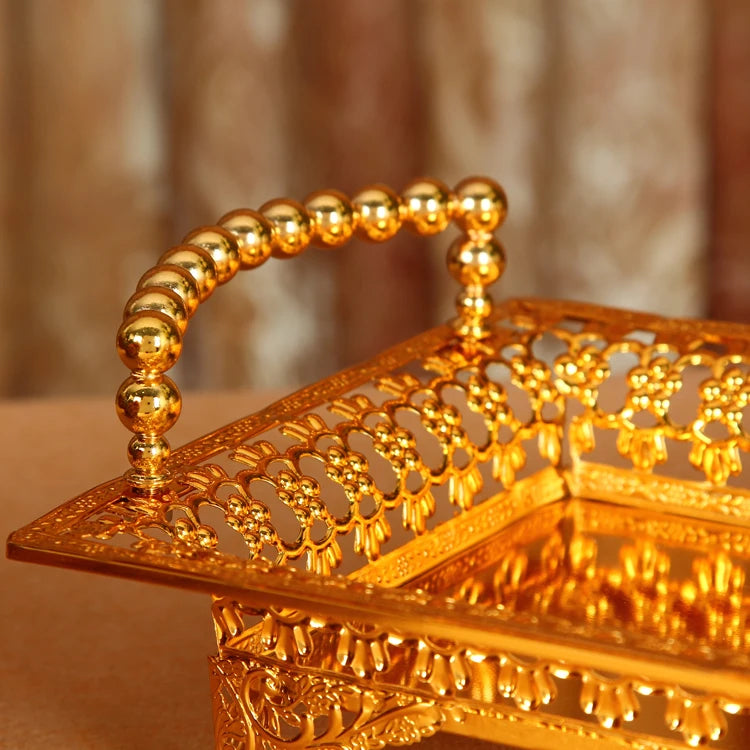 Special offer shipping high-end European fruit plate hotel supplies KTV Home Furnishing gold silver size fruit compote