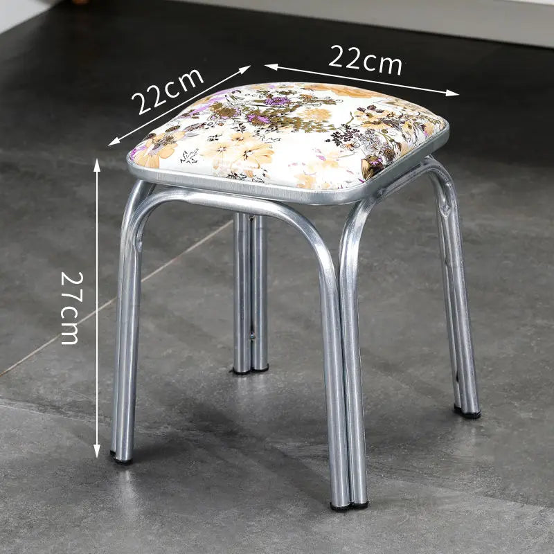 Modern Household Padded Stool Living Room Round Bench Coffee Table Step Stools Student Dormitory Solid Color Small Low Chairs