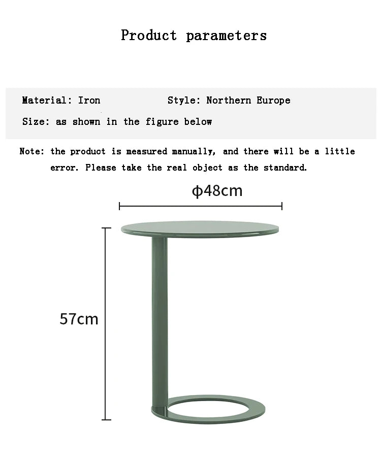 Nordic Living Room Furniture Coffee Table Metal Craft Mini Sofa Side Tables Indoor Mobile Bedside Table Home Decor Furnitures