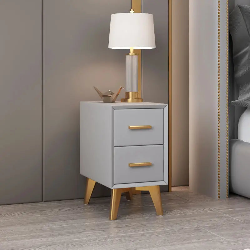 Bedside Table Modern Minimalist Ultra-narrow Light Luxury Simple Free Installation Bedroom Mini Furniture Small Shelf Cabinet
