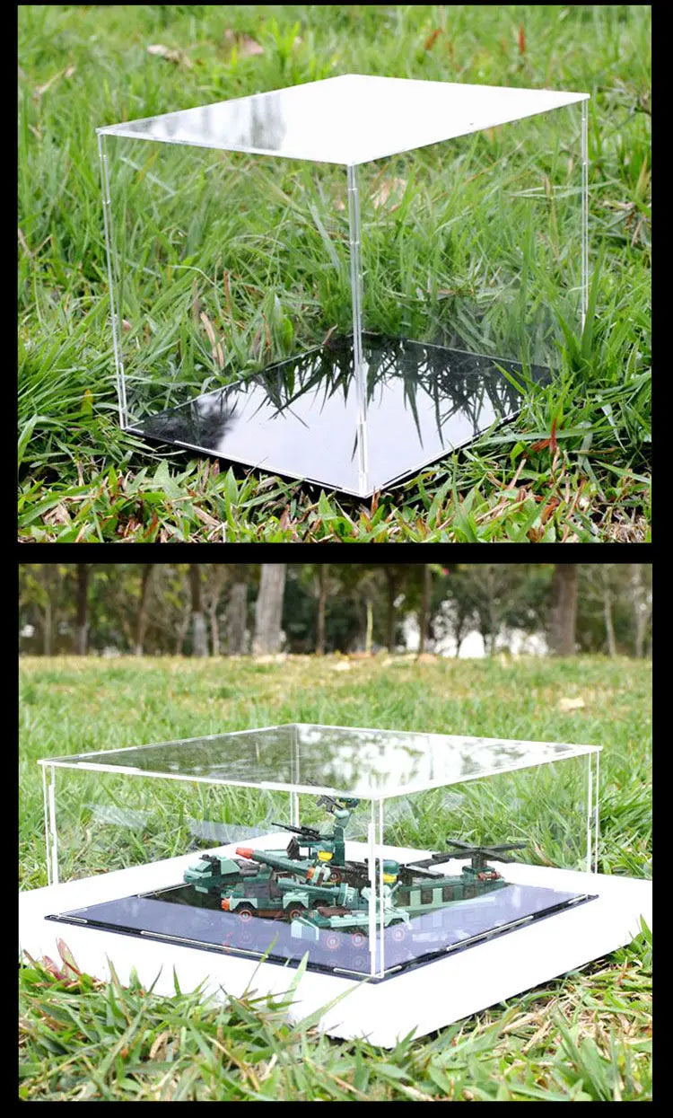 10-40cm Display Box for Collectibles Assemble Clear Acrylic Case Dustproof Protection Showcase for Action Figures Organizing Toy