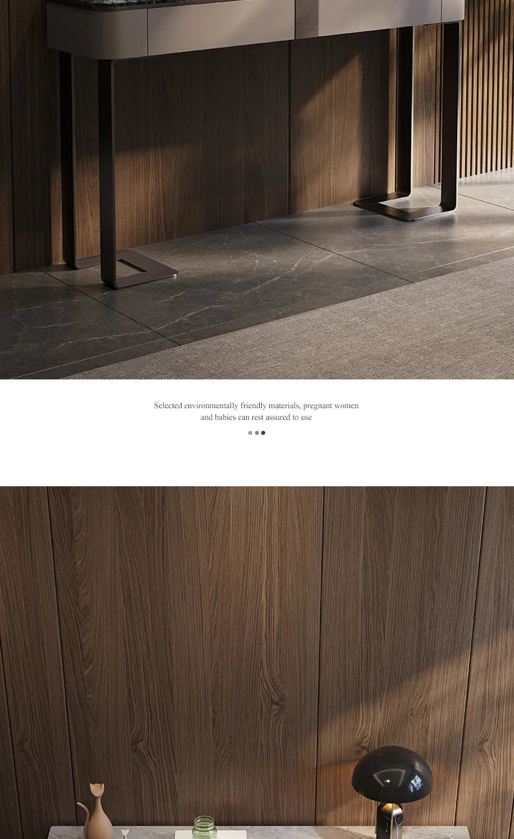 Light Luxury Console Tables Simple Modern Living Room Entrance Side View Table High-End Natural Marble Entrance Cabinet