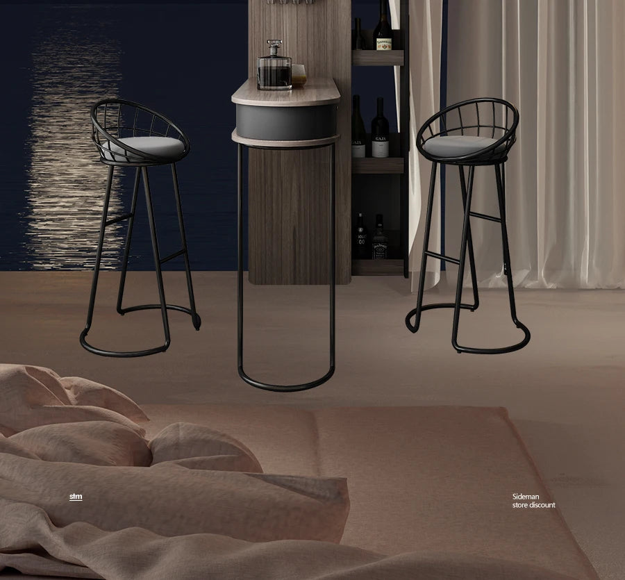 Pqf Retractable Bar Table against the Wall Family Living Room Partition Integrated