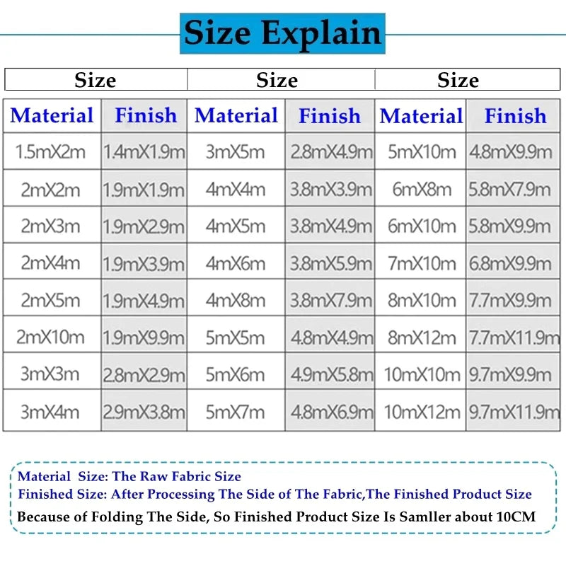 10 Colors 500GSM Heavy Duty PVC Tarpaulin Waterproof Knife Cloth Camping Tent Groundsheet Gazebos Canopy Awnings Shading Sails
