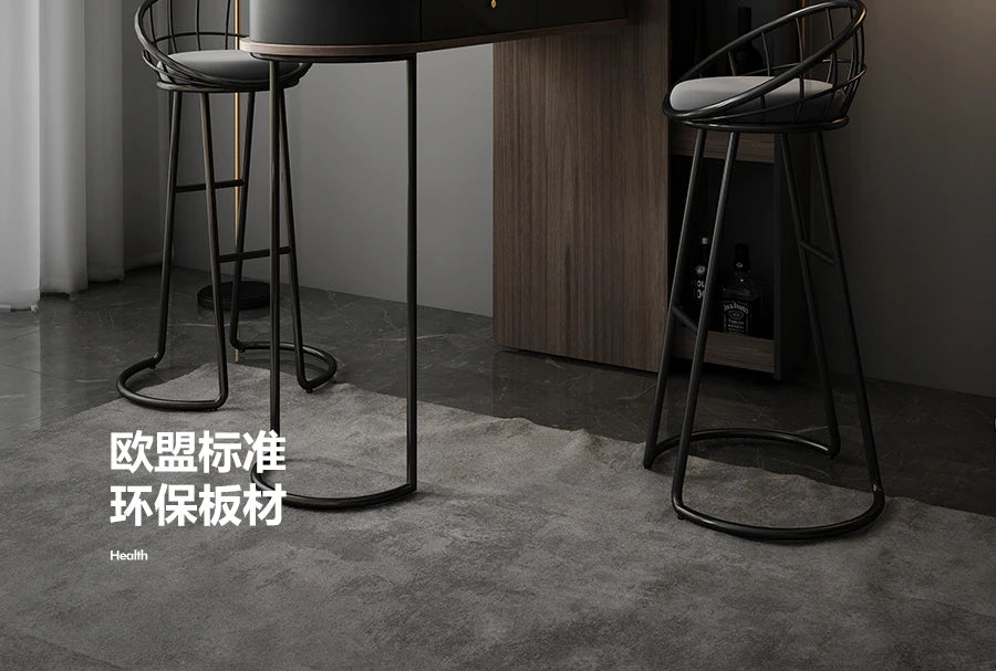 Pqf Retractable Bar Table against the Wall Family Living Room Partition Integrated
