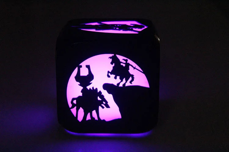 Wood Creative 3D Stereo Little Alarm Clock Led Small Night Lamp Electronic Clock Antair Nightstand Bedroom Student Clock Digital