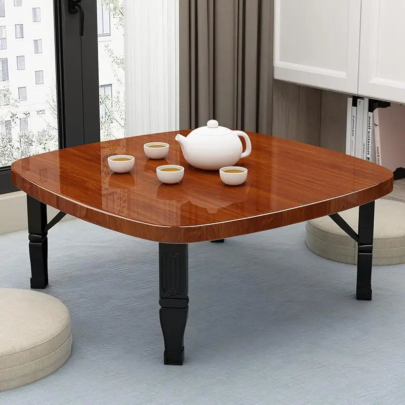Furniture For Home Folding Household Small Tea Coffee Square Tables Simple Dining Carpet Tatami Bed Desk Balcony Computer Table