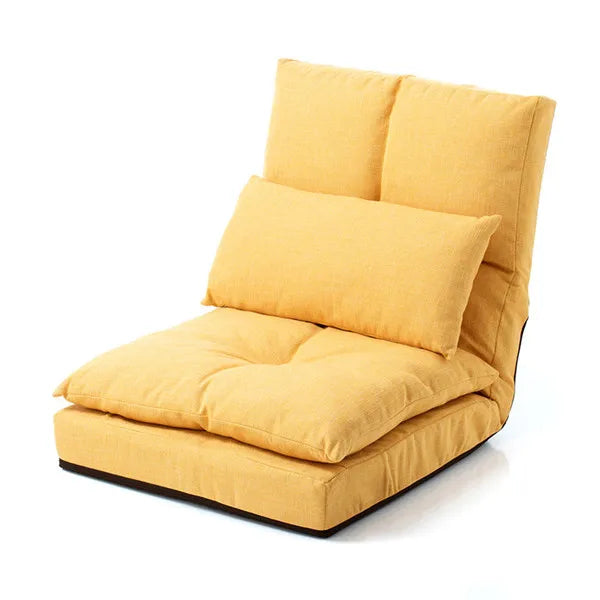 Floor Chair Japanese Style Adult Foldable Multifunctional Leisure Tatami Lazy Sofa Folding Chaise Lounge Soft and Comfortable