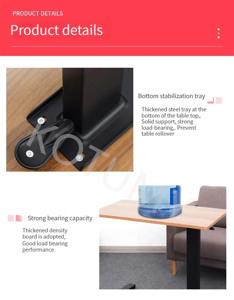 Laptop Desk Bedside Desk Bedroom Mobile Foldable Rotary Lift Office Computer Learning Sofa Table