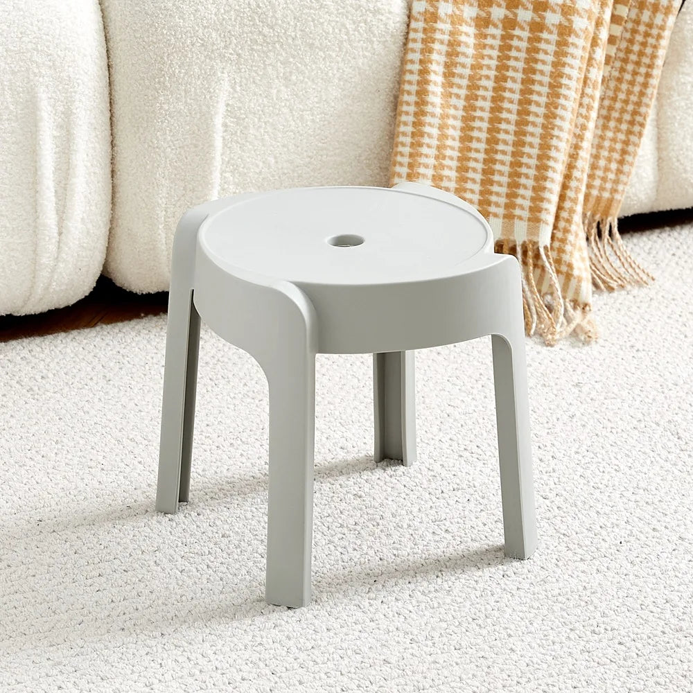 Dining Chairs Thickening Backrest Nordic Chair Plastic Stool Rotundity Stackable Modern Furniture Nordic Chair