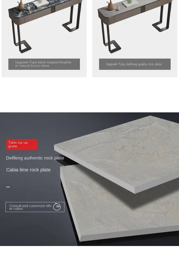 Light Luxury Console Tables Simple Modern Living Room Entrance Side View Table High-End Natural Marble Entrance Cabinet