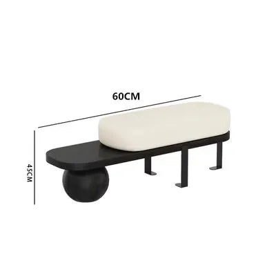 Nordic Solid Wood Shoe Stool Creative Wool Sofa Doorway Senior Sense Cloakroom Living Room Porch Household Fitting Rest Bench