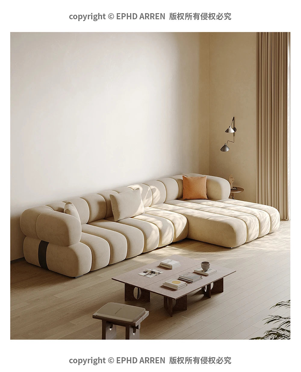 Fabric Sofa Creative Living Room Corner Large Apartment Home