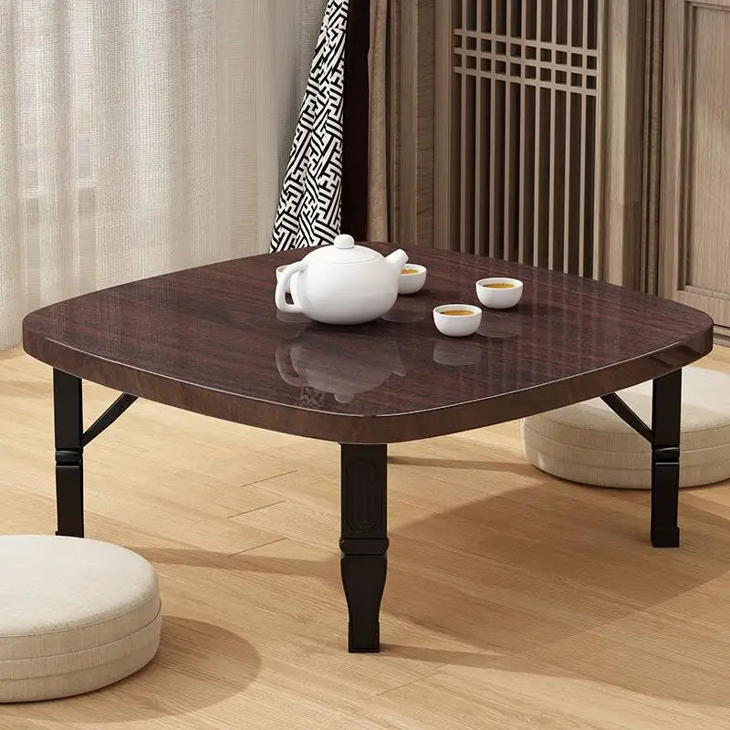 Furniture For Home Folding Household Small Tea Coffee Square Tables Simple Dining Carpet Tatami Bed Desk Balcony Computer Table