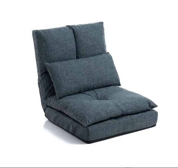 Floor Chair Japanese Style Adult Foldable Multifunctional Leisure Tatami Lazy Sofa Folding Chaise Lounge Soft and Comfortable
