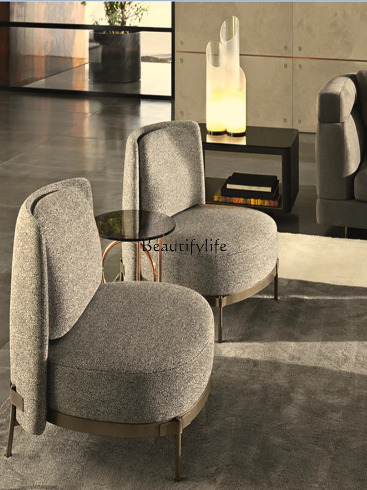 Nordic Single-Seat Sofa Chair Living Room Home Sofa Table and Chair