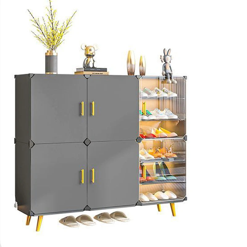 Modern Home Furniture Shoe Rack Cabinets Storage Organizers For Room Cupboard Hallway Entrance Shelf Shoes Layers Dustproof