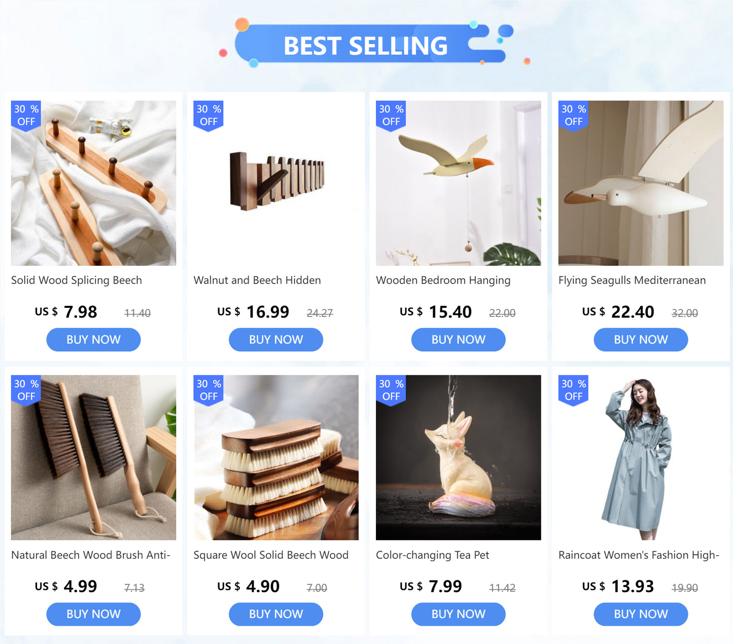 4pcs Minimalist Coat Hanger Single Hook Wooden Simple Japanese Style Wall Key Holder Bag Hat Scarf Decorative Wood Hooks