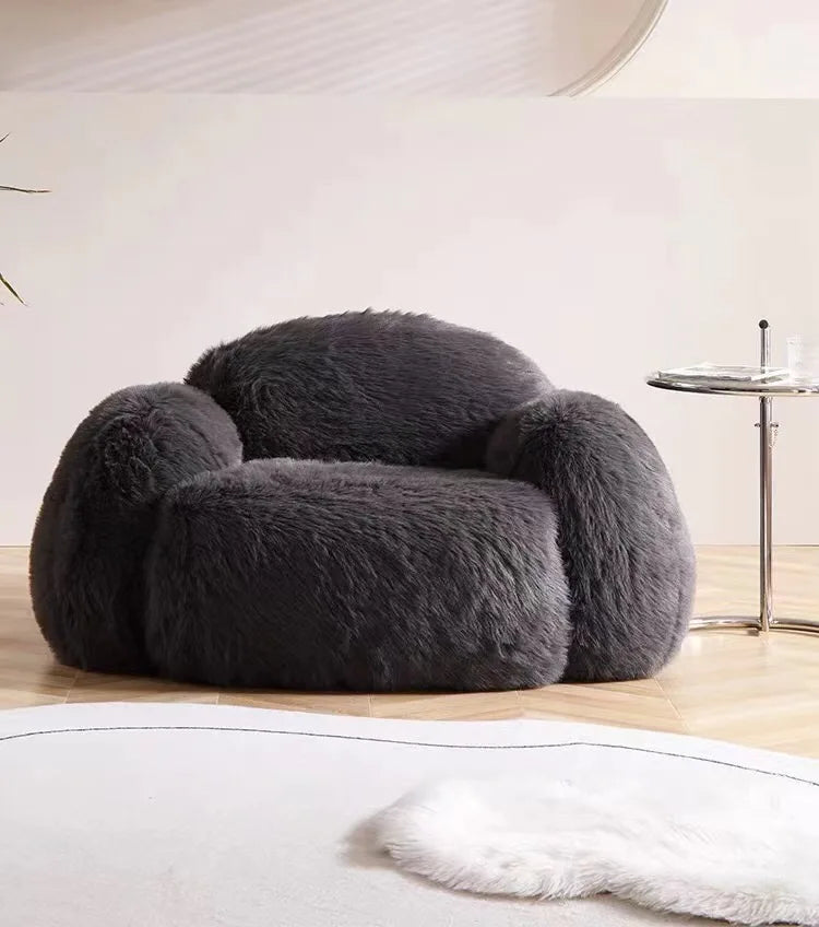 Relax 3 Seater Sofa Stretch Living Room Unusual Modern Couch Pink Lazy Designer Curved Ergonomic Canape Salon Home Furniture
