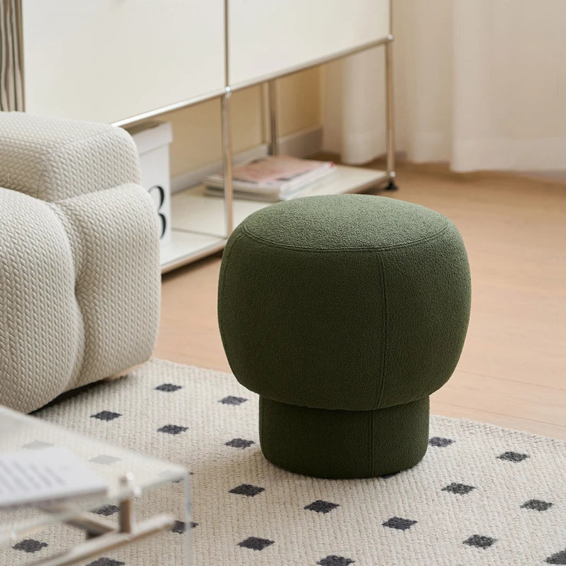 Nordic Furniture, Living Room Sofa Stools, Bedroom Dressing Stool, Porch Shoe Changing Stool, Circular Mobile Seat,Leisure Chair