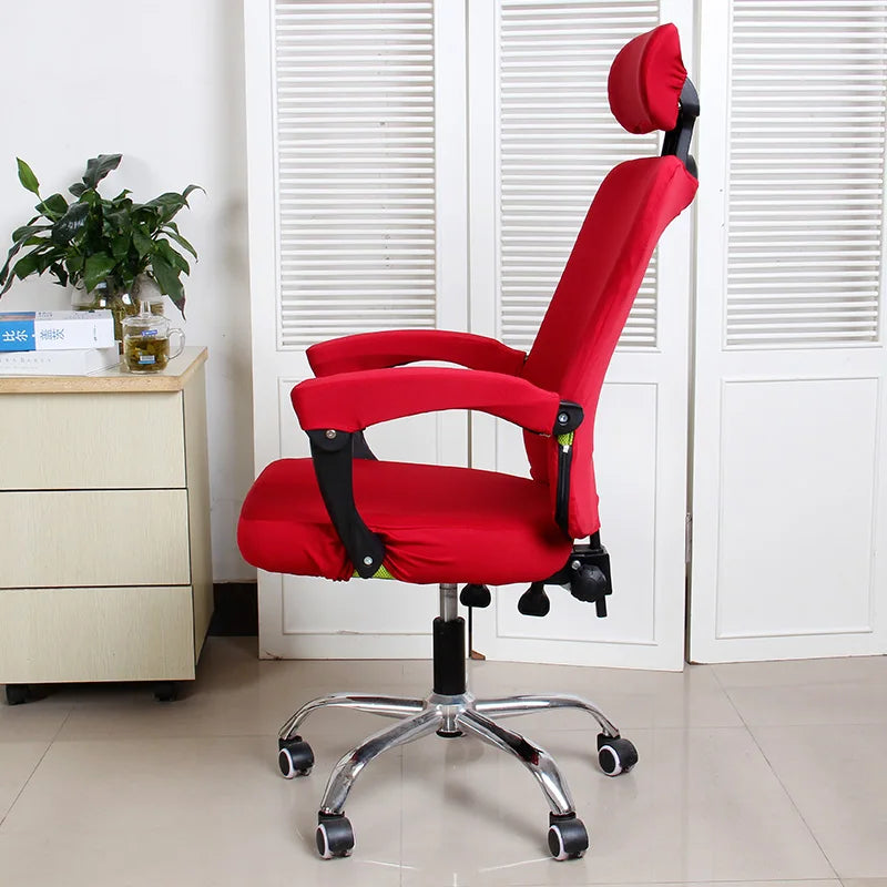3pcs/lot Office Chair Covers Stretch Spandex Computer Swivel Chair Seat Covers Armrest Gaming Chair Cover Split Chair Slipcovers