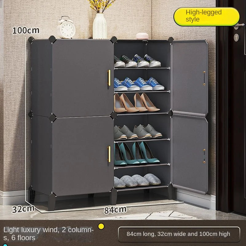 Modern Home Furniture Shoe Rack Cabinets Storage Organizers For Room Cupboard Hallway Entrance Shelf Shoes Layers Dustproof
