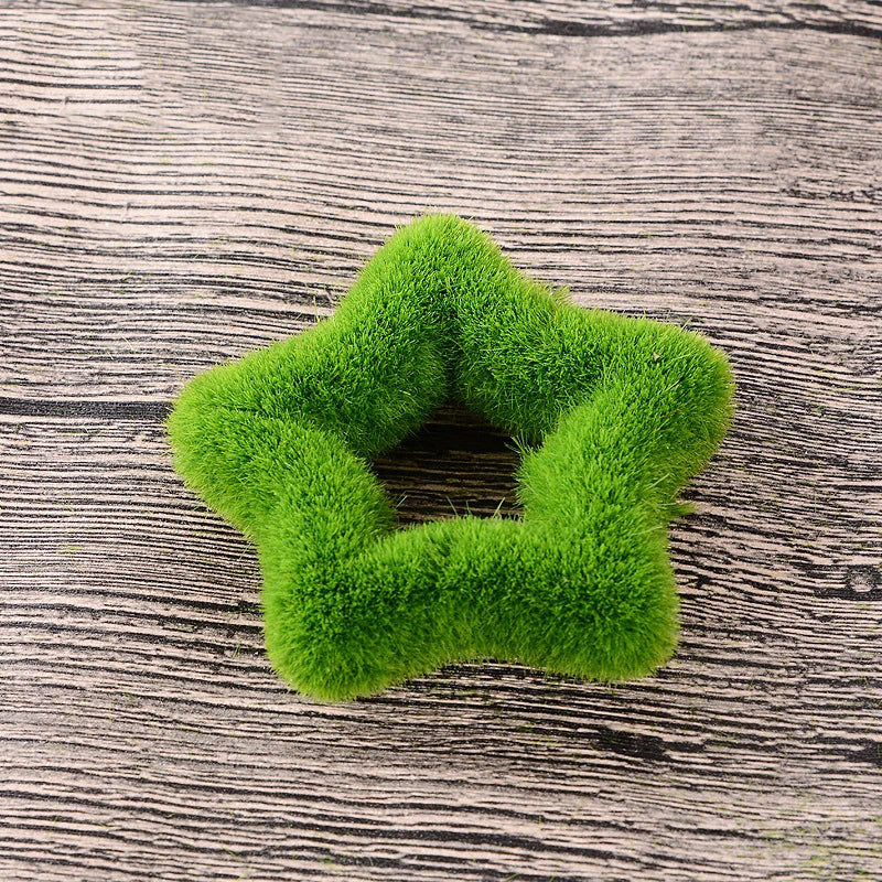 1PC Artificial Potted Plant Green Potted Plants Small Bonsai Grass Ball Home Xmas Desktop Simulation Flower Bonsai Photo Props