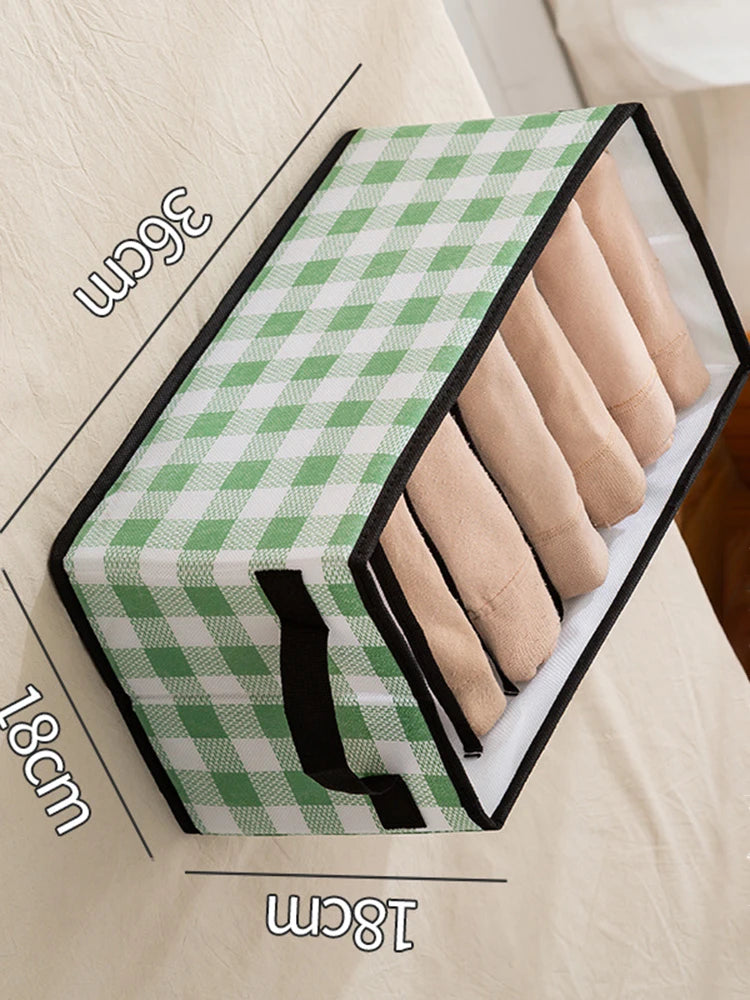 Foldable Wardrobe Closet Bedroom Storage Clothes Sock Bra Pants Organizer Underwear Box Stackable Drawers For Cabinet Save Space