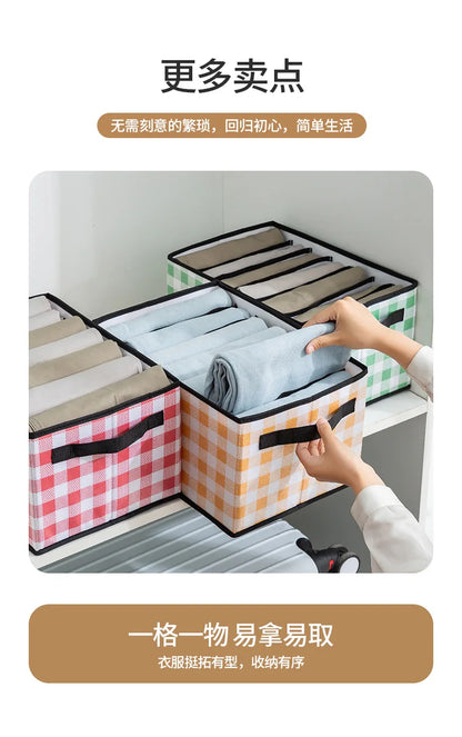 Foldable Wardrobe Closet Bedroom Storage Clothes Sock Bra Pants Organizer Underwear Box Stackable Drawers For Cabinet Save Space