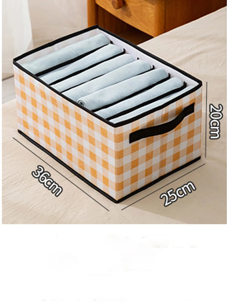 Foldable Wardrobe Closet Bedroom Storage Clothes Sock Bra Pants Organizer Underwear Box Stackable Drawers For Cabinet Save Space