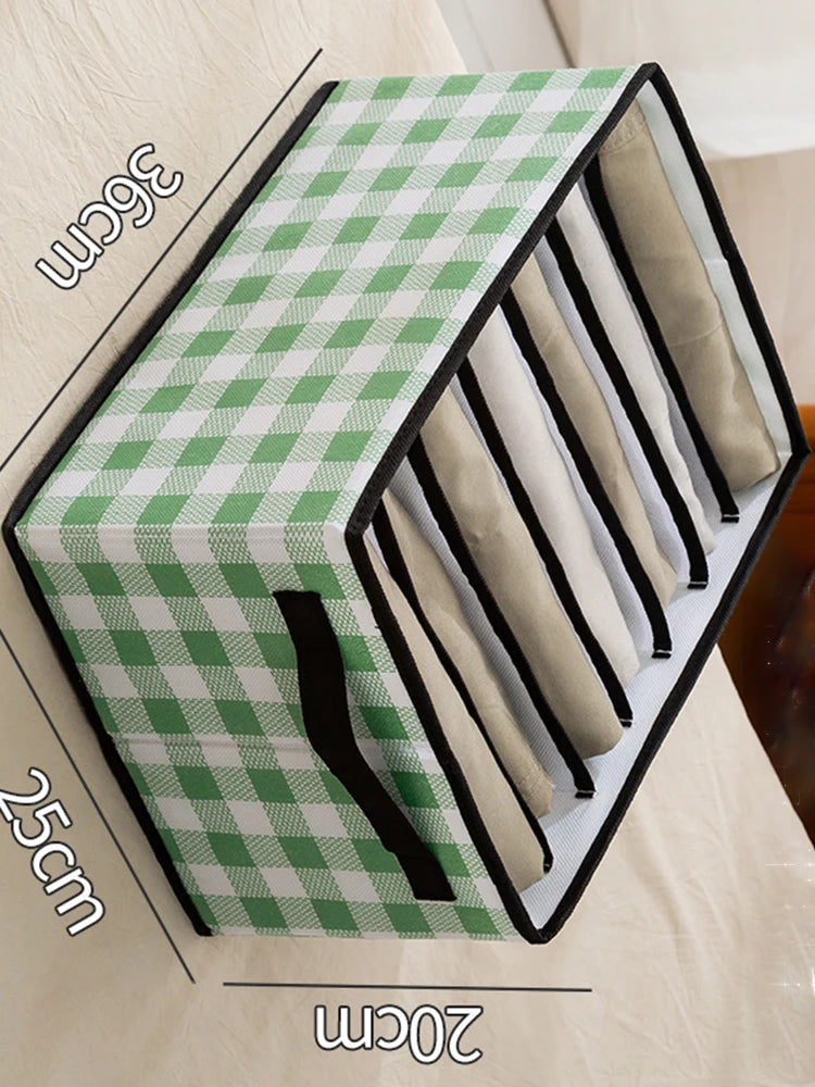 Foldable Wardrobe Closet Bedroom Storage Clothes Sock Bra Pants Organizer Underwear Box Stackable Drawers For Cabinet Save Space