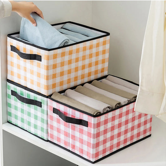Foldable Wardrobe Closet Bedroom Storage Clothes Sock Bra Pants Organizer Underwear Box Stackable Drawers For Cabinet Save Space