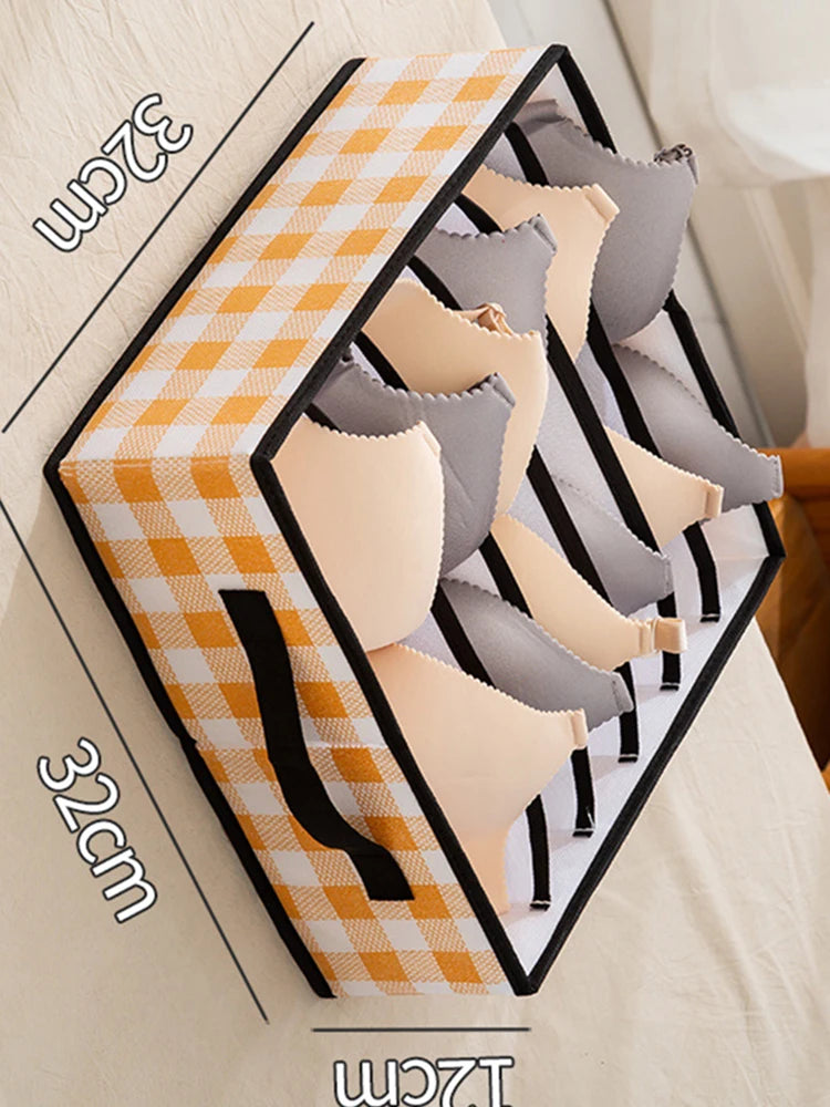 Foldable Wardrobe Closet Bedroom Storage Clothes Sock Bra Pants Organizer Underwear Box Stackable Drawers For Cabinet Save Space