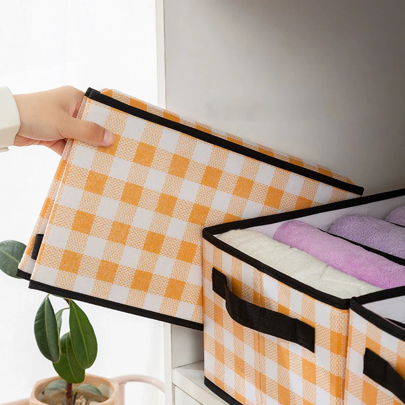 Foldable Wardrobe Closet Bedroom Storage Clothes Sock Bra Pants Organizer Underwear Box Stackable Drawers For Cabinet Save Space