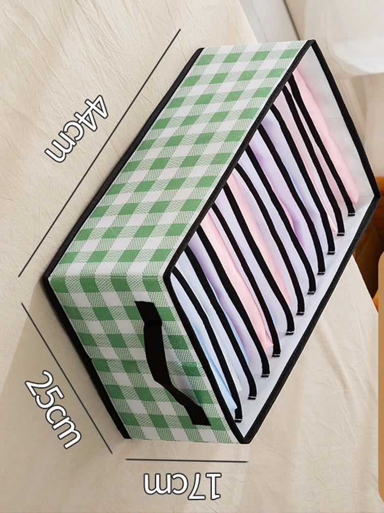 Foldable Wardrobe Closet Bedroom Storage Clothes Sock Bra Pants Organizer Underwear Box Stackable Drawers For Cabinet Save Space