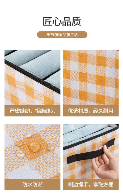 Foldable Wardrobe Closet Bedroom Storage Clothes Sock Bra Pants Organizer Underwear Box Stackable Drawers For Cabinet Save Space