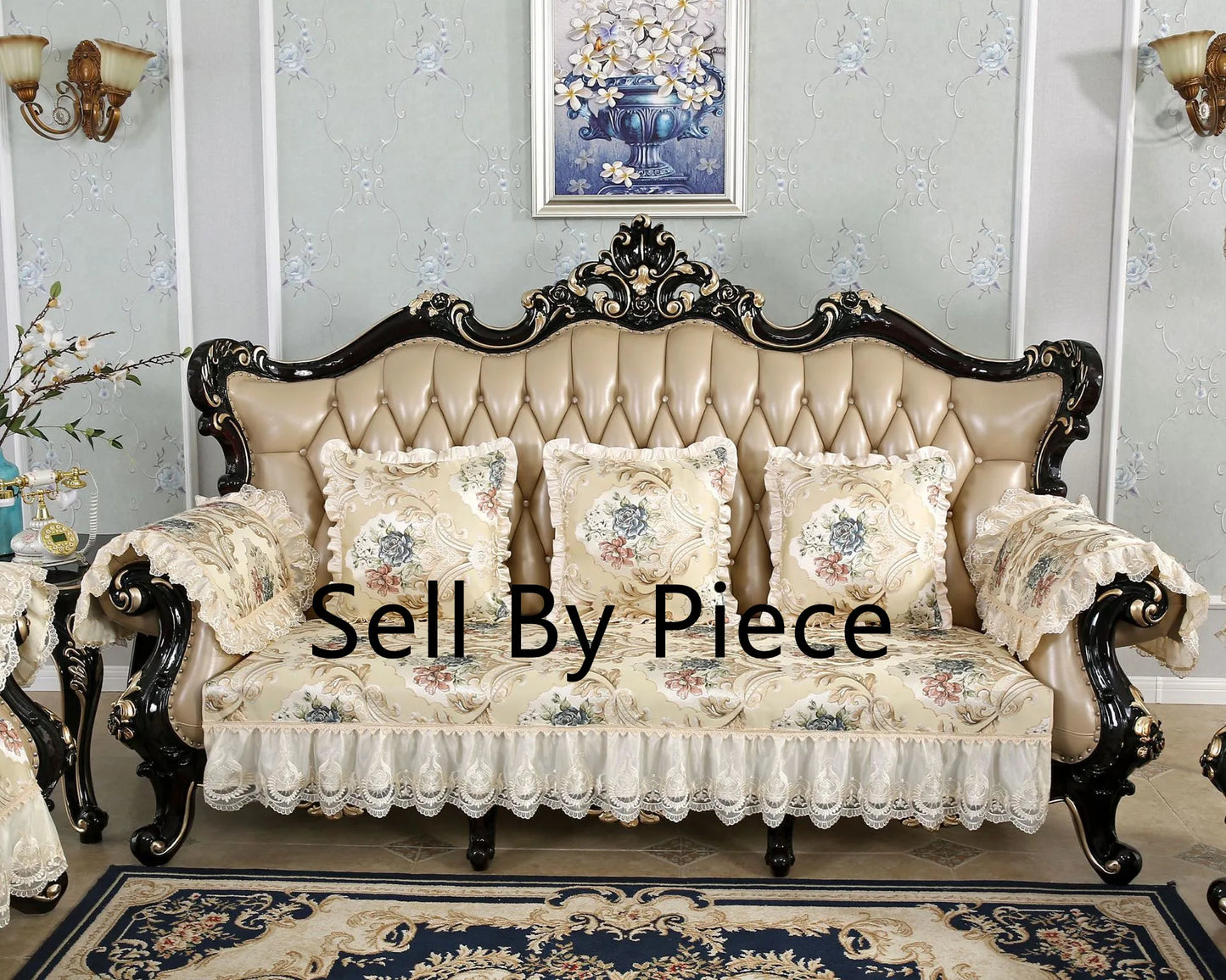 Modern High Quality Flower Embroider Sofa Towel Sofa Covers For Corner Sofa 1/2/3/4 Sectional Sofa Cover For Living Room Textile