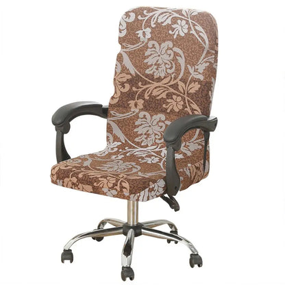 Computer Office Chair Cover Universal Chair Stretch Rotating Spandex Slipcovers Stretch Case for Swivel Chair Armchair Work Seat